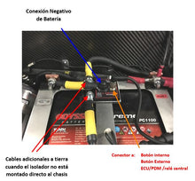 Cargar imagen en el visor de la galería, Isolador/aislador de batería CARTEK Motorsport XR - Kill switches estado sólido